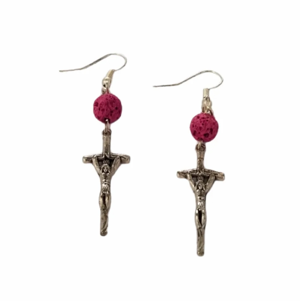 Brand New Crucifix Earrings Set